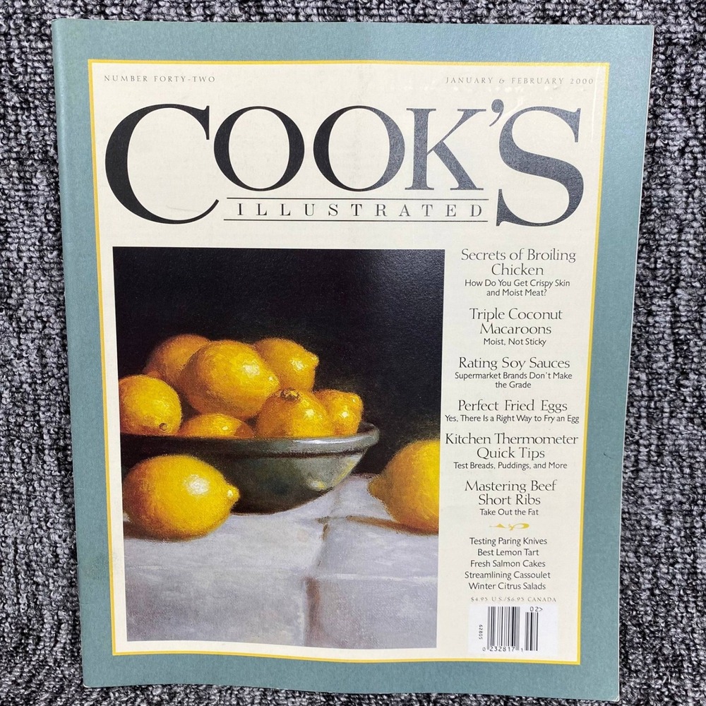 Vintage Cooks Illustrated Magazine January February 2000 Number 42 Recipes